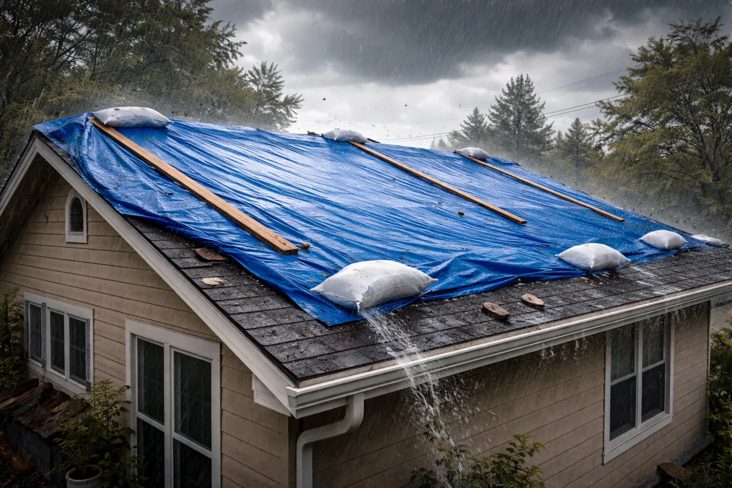 How Long Can a Roof Tarp Last in Severe Weather